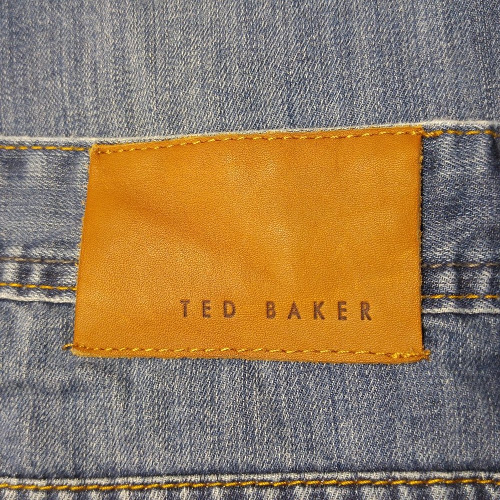 Ted Baker Dixie Deans Straight Jeans Men's 30R Button Fly C057 - Picture 8 of 10